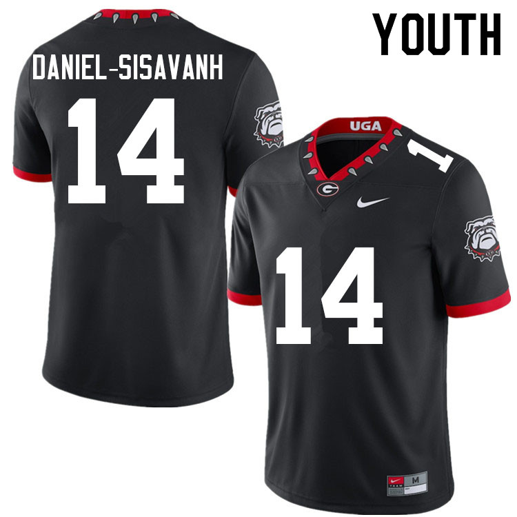 Youth #14 David Daniel-Sisavanh Georgia Bulldogs College Football Jerseys Sale-100th Anniversary